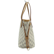 Load image into Gallery viewer, Louis Vuitton Neverfull PM W/P Damier Azur Canvas Shoulder Bag White