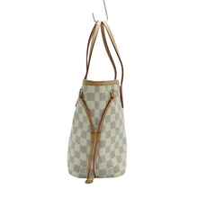 Load image into Gallery viewer, Louis Vuitton Neverfull PM W/P Damier Azur Canvas Shoulder Bag White