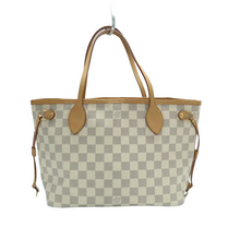 Load image into Gallery viewer, Louis Vuitton Neverfull PM W/P Damier Azur Canvas Shoulder Bag White
