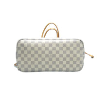 Load image into Gallery viewer, LOUIS VUITTON Neverfull Canvas Leather Shoulder Bag White