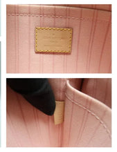 Load image into Gallery viewer, Louis Vuitton Neverfull MM W/P Damier Azur Canvas Shoulder Bag White