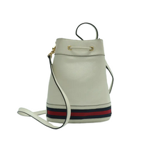 Load image into Gallery viewer, GUCCI Ophidia Leather Satchel Bag White