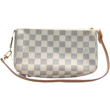 Load image into Gallery viewer, LOUIS VUITTON Pochette Accessorie Damier Azur Canvas Shoulder Bag White