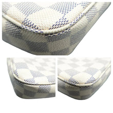 Load image into Gallery viewer, LOUIS VUITTON Pochette Accessorie Damier Azur Canvas Shoulder Bag White
