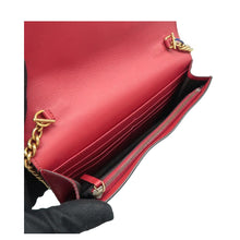Load image into Gallery viewer, GUCCI Queen Margaret Leather Shoulder Bag Red