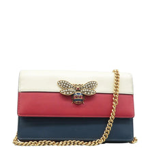 Load image into Gallery viewer, GUCCI Queen Margaret Leather Shoulder Bag Red