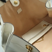 Load image into Gallery viewer, Gucci Rajah W/P Leather Shoulder Bag White