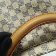 Load image into Gallery viewer, LOUIS VUITTON Soffi Damier Azur Canvas Satchel Bag White