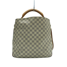 Load image into Gallery viewer, LOUIS VUITTON Soffi Damier Azur Canvas Satchel Bag White