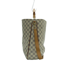 Load image into Gallery viewer, LOUIS VUITTON Soffi Damier Azur Canvas Satchel Bag White