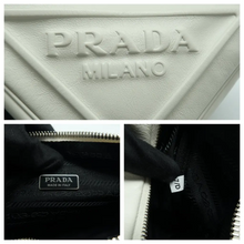 Load image into Gallery viewer, PRADA Leather Shoulder Bag White
