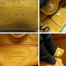 Load image into Gallery viewer, Chanel DeauVille Fabric Shoulder Bag Yellow