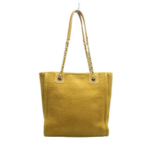 Load image into Gallery viewer, Chanel DeauVille Fabric Shoulder Bag Yellow