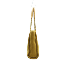 Load image into Gallery viewer, Chanel DeauVille Fabric Shoulder Bag Yellow