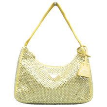 Load image into Gallery viewer, PRADA Re-Edition Fabric and Diamond Shoulder Bag Yellow