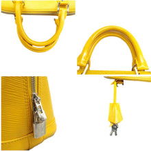 Load image into Gallery viewer, Louis Vuitton Alma Epi Leather Satchel Bag Yellow
