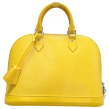 Load image into Gallery viewer, Louis Vuitton Alma Epi Leather Satchel Bag Yellow