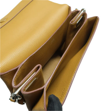 Load image into Gallery viewer, Hermès Leather Shoulder Bag Yellow
