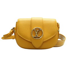Load image into Gallery viewer, Louis Vuitton Pont 9 Leather Shoulder Bag Yellow