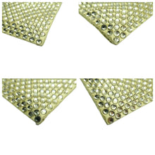 Load image into Gallery viewer, Prada  Satin Crystal Metal Triangle Logo Chain Crossbody Handbag Ananas