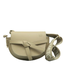 Load image into Gallery viewer, Loewe Gate Grained Calfskin Crossbody Bag Light Green
