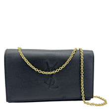 Load image into Gallery viewer, YVES SAINT LAURENT Belle De Jour Chain Leather Crossbody Bag Black
