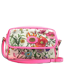 Load image into Gallery viewer, Gucci Flora Floral Canvas Shoulder Bag White
