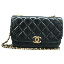 Load image into Gallery viewer, CHANEL 23A Leather Shoulder Bag Black
