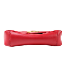 Load image into Gallery viewer, Gucci Marmont Leather Small Shoulder Flap Bag Red
