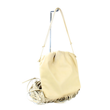 Load image into Gallery viewer, Bottega Veneta Fringe Leather Pouch Shoulder Bag Tapioca Gold
