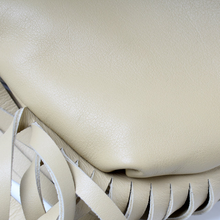 Load image into Gallery viewer, Bottega Veneta Fringe Leather Pouch Shoulder Bag Tapioca Gold
