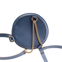 Load image into Gallery viewer, Gucci Ophidia Web Mini Round Leather Backpack Bag Blue
