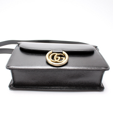 Load image into Gallery viewer, Gucci GG Ring Leather Shoulder Bag Small Black
