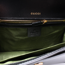 Load image into Gallery viewer, Gucci GG Ring Leather Shoulder Bag Small Black
