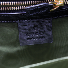 Load image into Gallery viewer, Gucci GG Ring Leather Shoulder Bag Small Black
