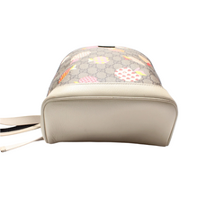 Load image into Gallery viewer, Gucci GG Supreme Les Pommes Leather Backpack Small Bag Beige
