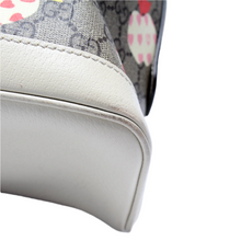 Load image into Gallery viewer, Gucci GG Supreme Les Pommes Leather Backpack Small Bag Beige
