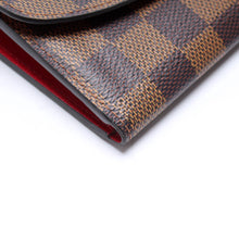 Load image into Gallery viewer, Louis Vuitton Emilie Wallet Damier Ebene Wallet Brown
