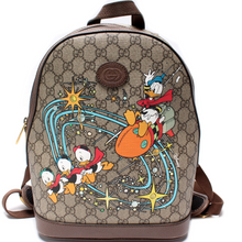 Load image into Gallery viewer, Gucci Disney x Gucci Donald Duck GG Supreme Canvas Small Backpack Bag Multicolor
