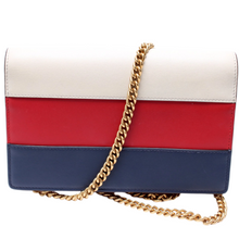 Load image into Gallery viewer, Gucci Queen Margaret Leather Chain Wallet Tricolor

