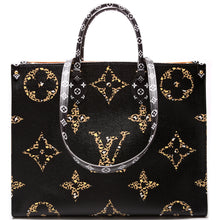 Load image into Gallery viewer, Louis Vuitton Onthego GM Giant Monogram Canvas Tote Bag Black
