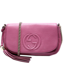 Load image into Gallery viewer, Gucci Soho Chain Leather Crossbody Medium Bag Purple
