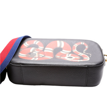 Load image into Gallery viewer, Gucci Leather Snake Messenger Bag Black
