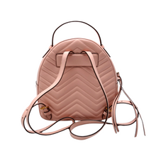 Load image into Gallery viewer, Gucci Marmont Leather Backpack Bag Pink
