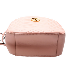 Load image into Gallery viewer, Gucci Marmont Leather Backpack Bag Pink
