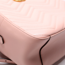 Load image into Gallery viewer, Gucci Marmont Leather Backpack Bag Pink
