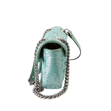 Load image into Gallery viewer, Gucci GG Marmont Sequin Matelasse Shoulder Bag Mini Flap Water Green
