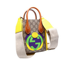 Load image into Gallery viewer, Gucci Interlocking G Heart GG Coated Canvas Mini Tote Bag Multiocolor
