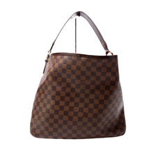 Load image into Gallery viewer, Louis Vuitton Delightful MM Damier Ebene Hobo Bag Brown
