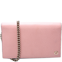 Load image into Gallery viewer, Gucci Interlocking GG Leather Chain Wallet Pink
